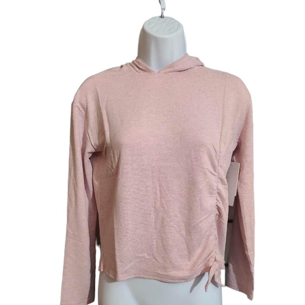 NEW ZELLA girl's hoody with side ruching L
